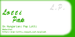 lotti pap business card